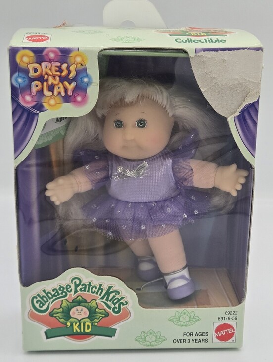 Mattel Other - Vintage 1998 Mattel Cabbage Patch Kids 4.5” Baby Doll Ali Emma DOB April 16